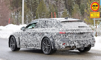 Новый Audi RS 5 Avant 2025 года был замечен на зимних тестах
