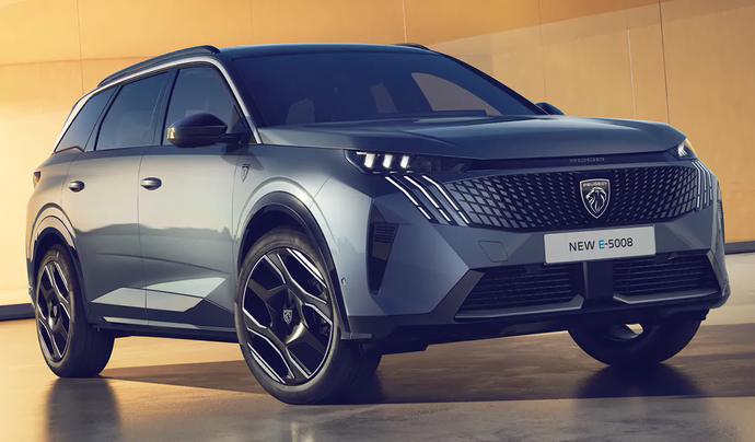 Представлен новый Peugeot E-5008 электрический внедорожник с запасом хода до 660 километров